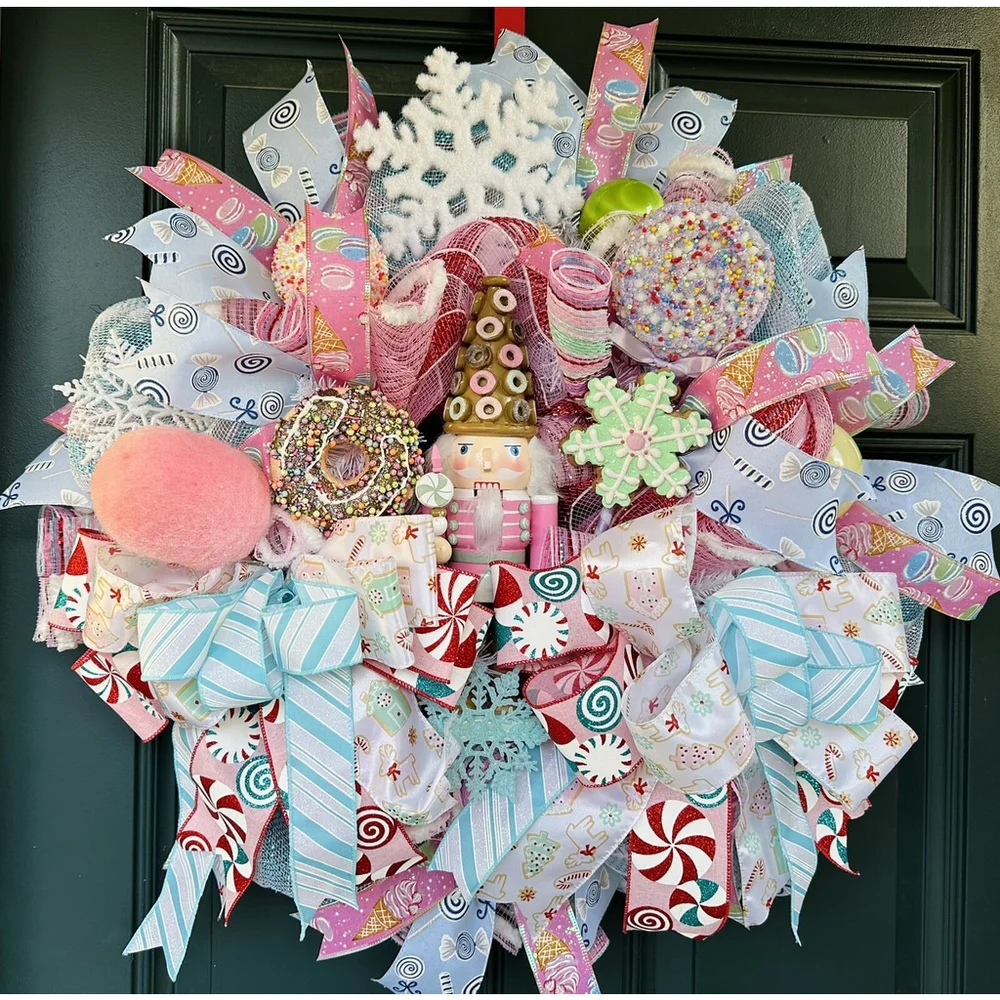 Candyland Wreath, nutcracker wreath, candyland decor Decor, nutcracker decor